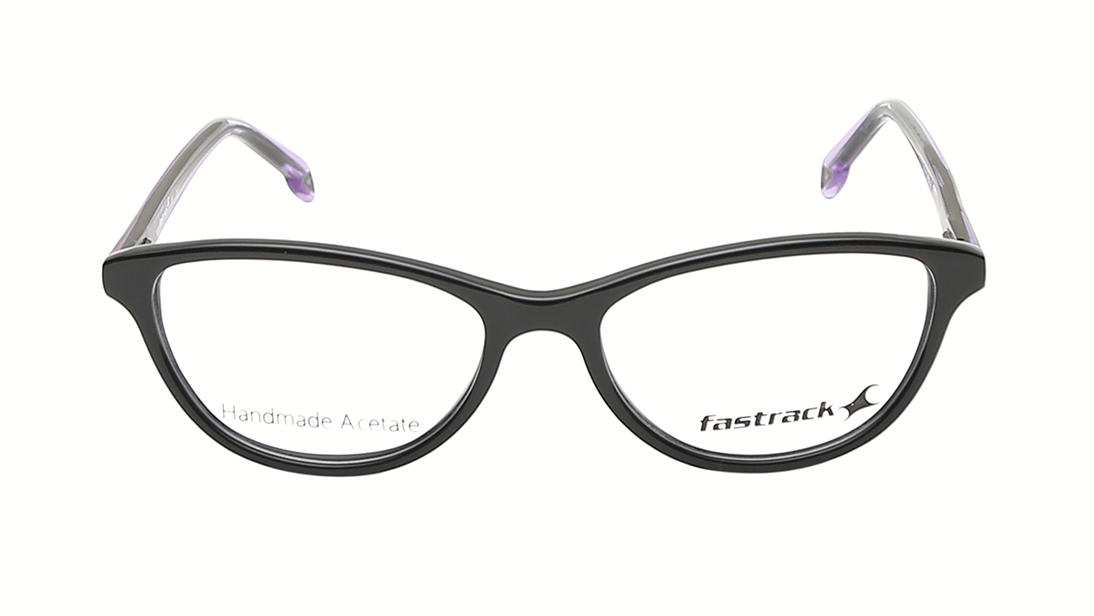 Image 1 of Verve Black Cateye Rimmed Eyeglasses  (FT1213WFP1MBKV|51) from Fastrack Available at Titan Eye+
