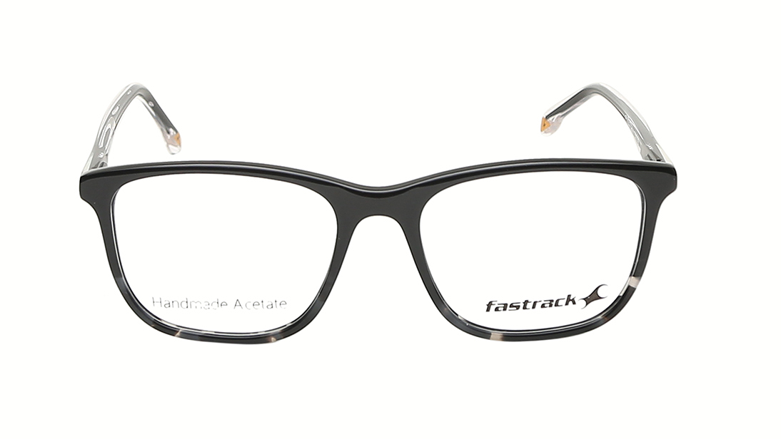 Image 1 of Verve Black Wayfarer Rimmed Eyeglasses (FT1216MFP1SBKV|51) from Fastrack Available at Titan Eye+
