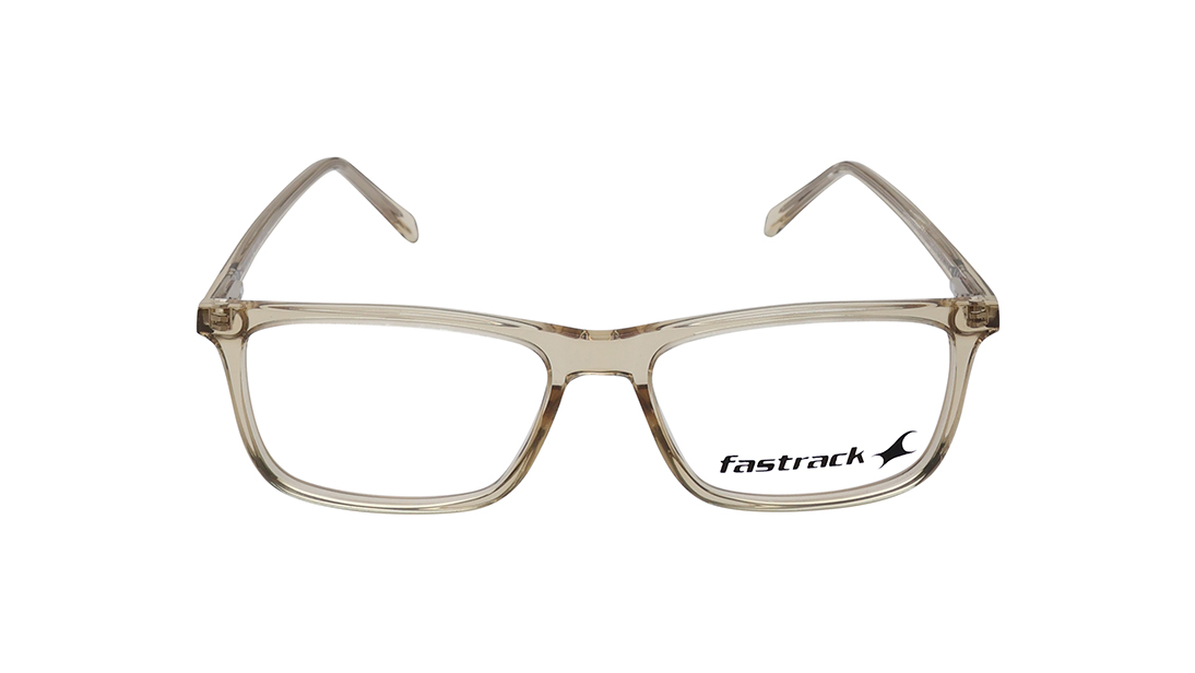 Image 1 of Rectangle Rimmed Unisex Eyeglasses (FT1223UFP7MYLV|53) from Fastrack Available at Titan Eye+