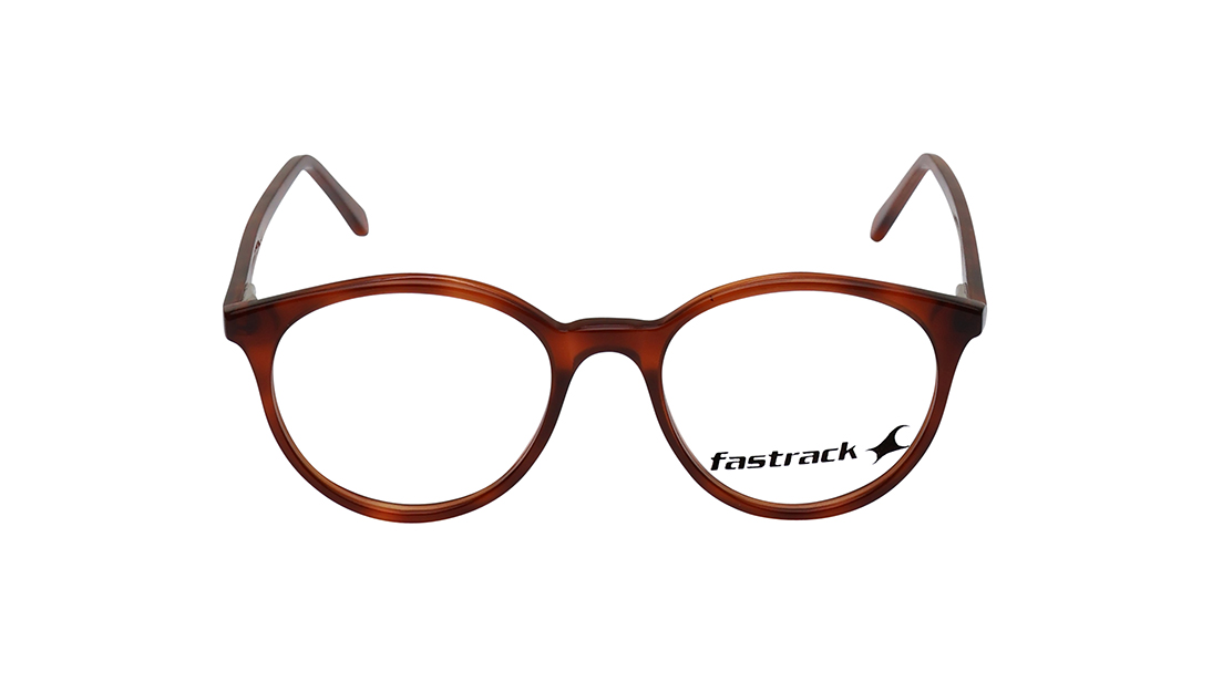 Image 1 of Round Rimmed Women Eyeglasses (FT1224WFP10MBRV|48) from Fastrack Available at Titan Eye+