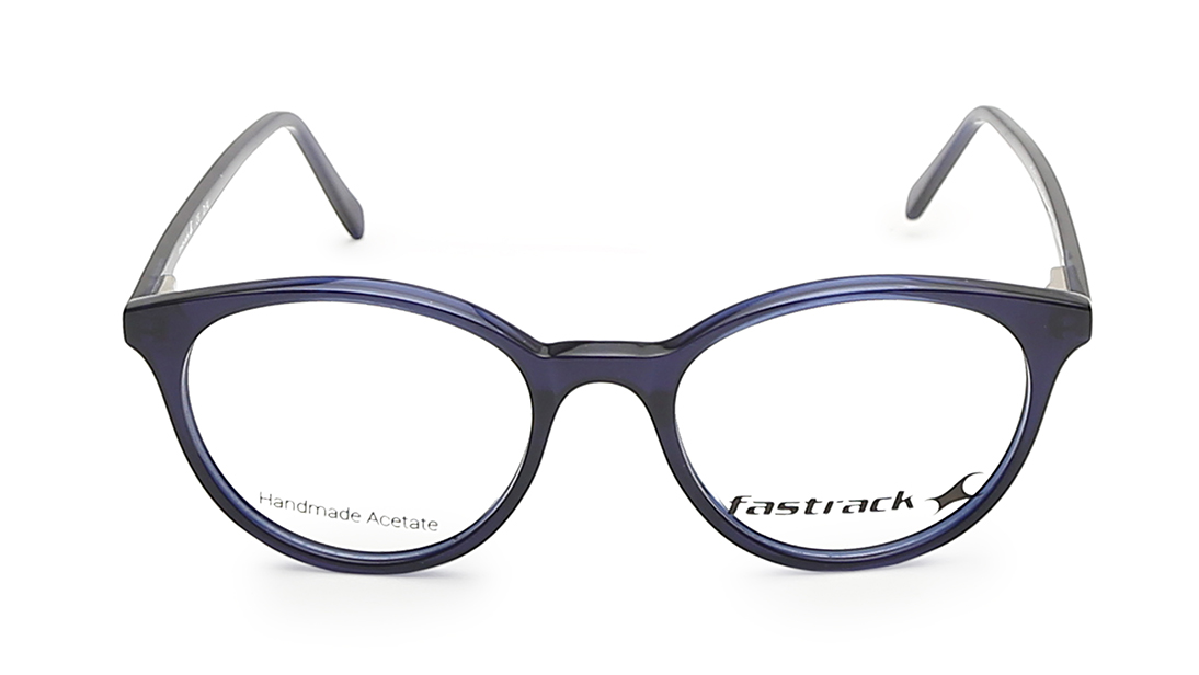 Image 1 of Fluid Blue Round Rimmed Eyeglasses from Fastrack Available at Titan Eye+