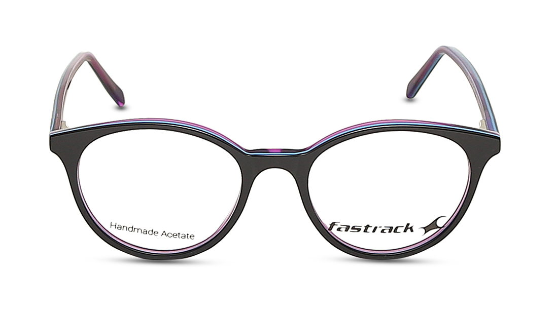 Image 1 of Purple Round Computer Glasses For Women from Fastrack Available at Titan Eye+