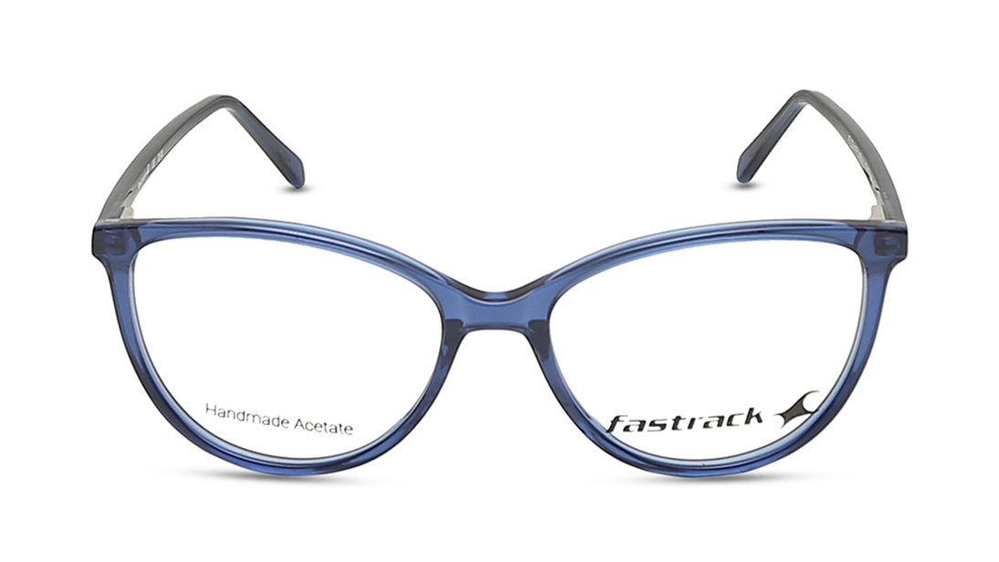 Image 1 of Fluid Blue Cateye Rimmed Eyeglasses  (FT1226WFP1MBUV|52) from Fastrack Available at Titan Eye+