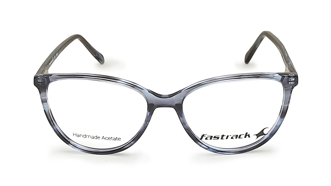Image 1 of Fluid Blue Cateye Rimmed Eyeglasses  (FT1226WFP2MBUV|52) from Fastrack Available at Titan Eye+