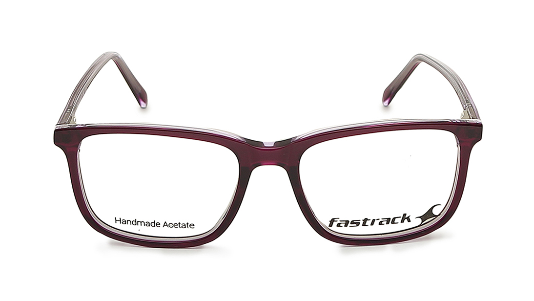 Image 1 of Fluid Maroon Rectangle Rimmed Eyeglasses (FT1227UFP4MGYV|52) from Fastrack Available at Titan Eye+