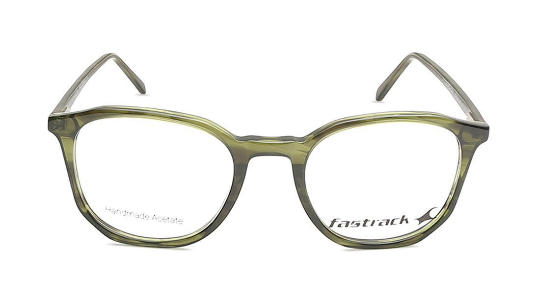 Image 1 of Fluid Green Square Rimmed Eyeglasses (FT1228UFP2MGRV|50) from Fastrack Available at Titan Eye+
