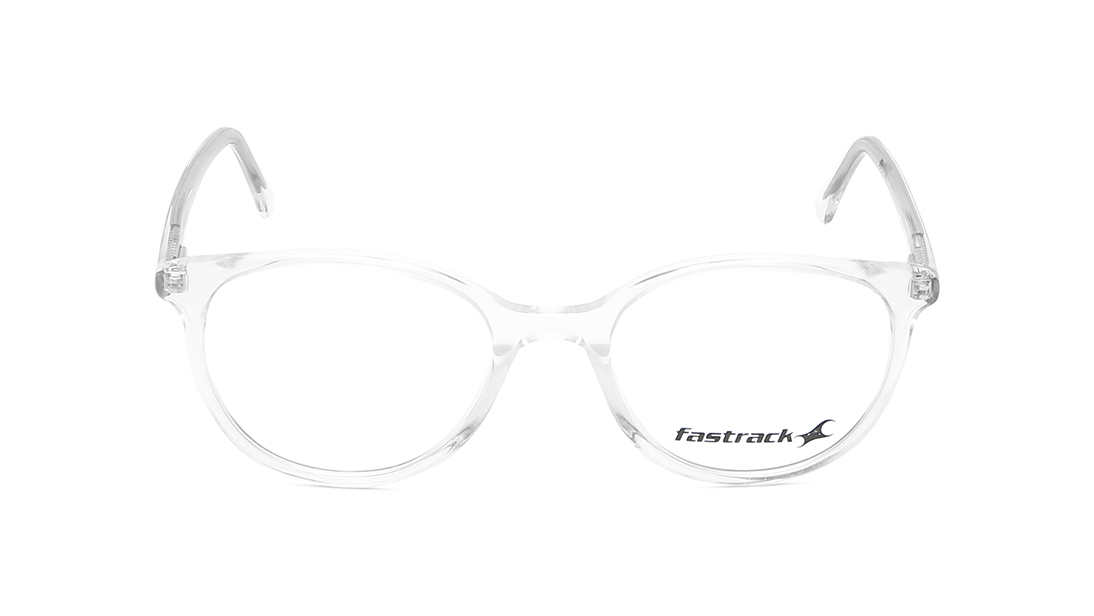 Image 1 of Round Rimmed Women Eyeglasses (FT1250WFP5MWHV|50) from Fastrack Available at Titan Eye+