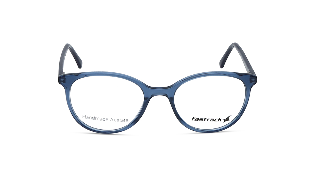 Image 1 of Round Rimmed Women Eyeglasses (FT1250WFP9MBUV|50) from Fastrack Available at Titan Eye+
