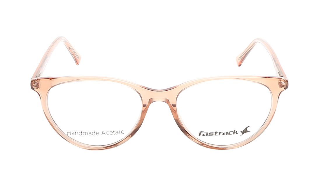 Image 1 of Orange Cateye Rimmed Eyeglasses  (FT1251WFP1MBRV|51) from Fastrack Available at Titan Eye+