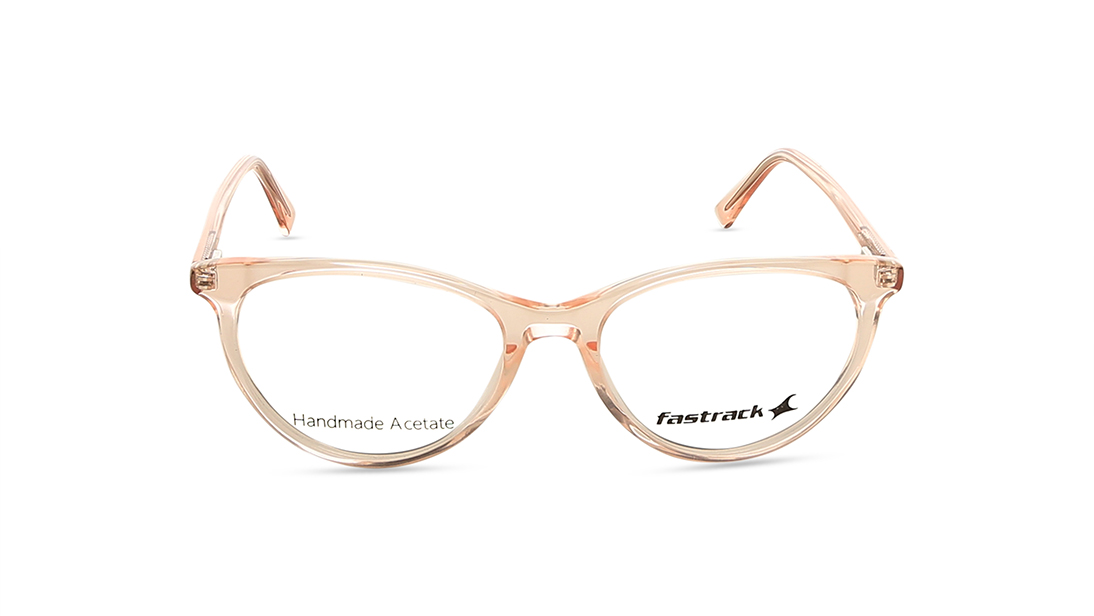 Image 1 of Orange Cateye Rimmed Eyeglasses  (FT1251WFP3MORV|51) from Fastrack Available at Titan Eye+