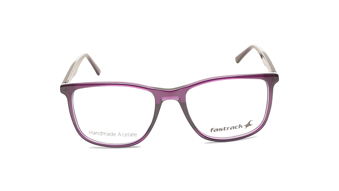 Image 1 of Purple Square Rimmed Eyeglasses (FT1253UFP2MPRV|53) from Fastrack Available at Titan Eye+