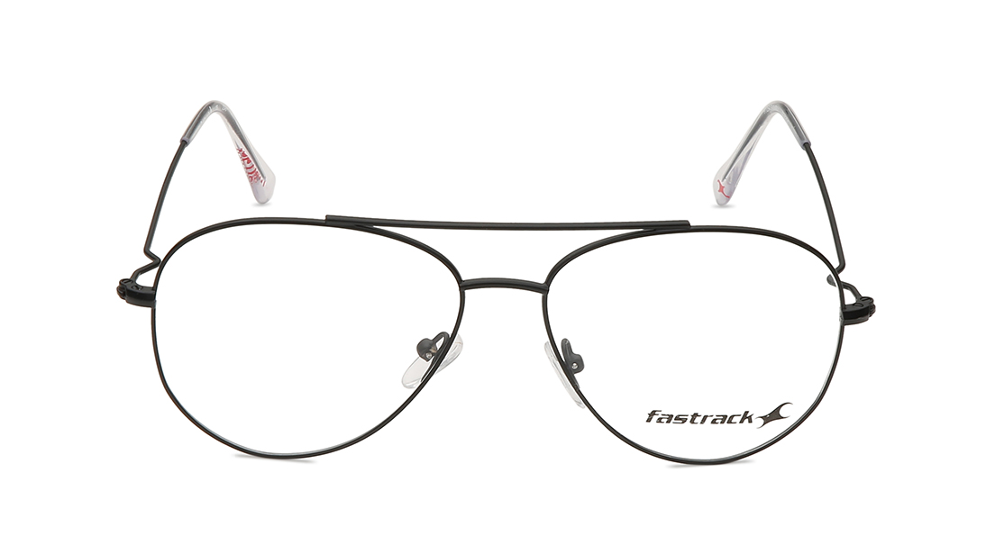 Image 1 of Black Pilot Rimmed Eyeglasses (FT1264UFM1MBKV|56) from Fastrack Available at Titan Eye+