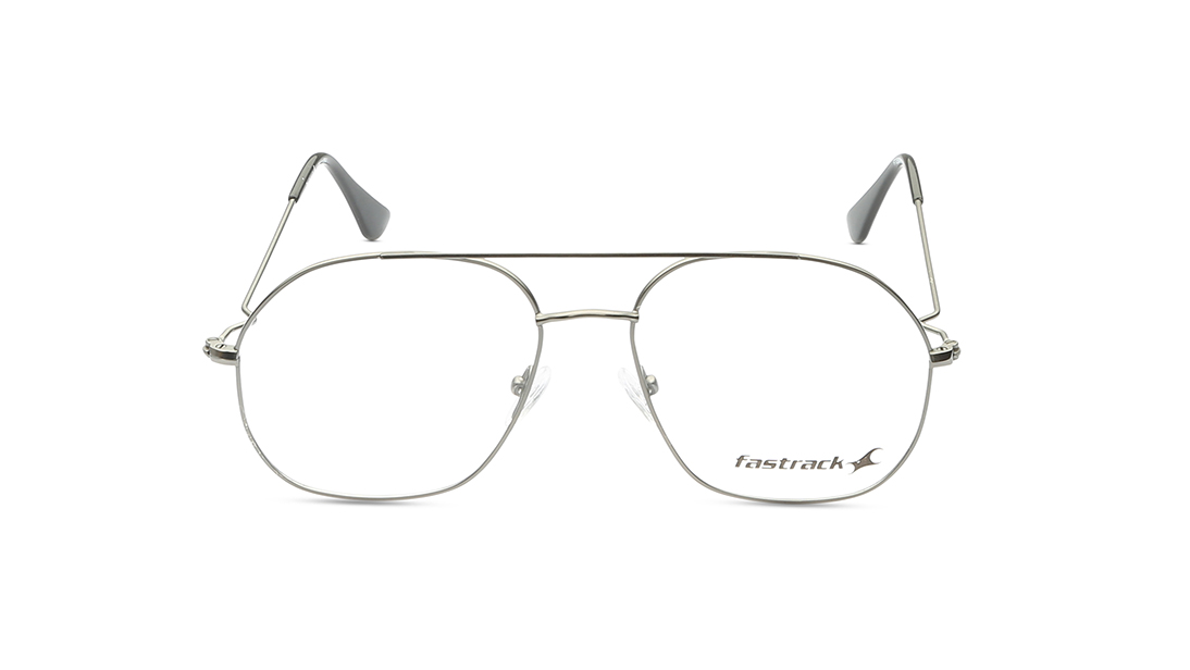 Image 1 of GunMetal Pilot Rimmed Eyeglasses (FT1268MFM1MGNV|55) from Fastrack Available at Titan Eye+