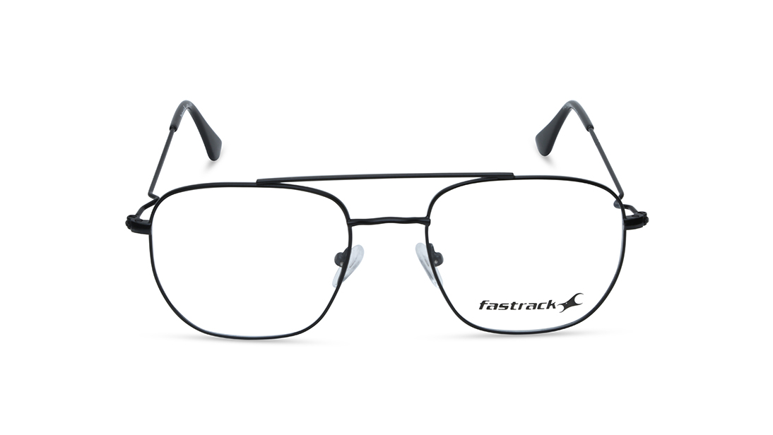 Image 1 of Semi Matte Square Rimmed Eyeglasses(FT1271MFM1MBKV) from Fastrack Available at Titan Eye+