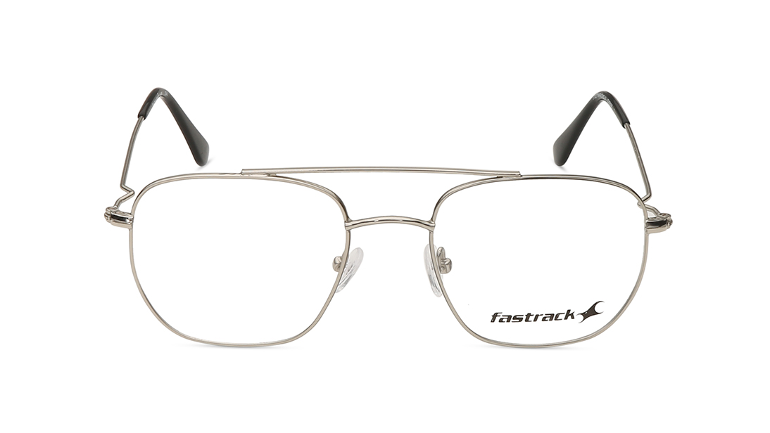 Image 1 of Silver Square Rimmed Eyeglasses (FT1271MFM2MSLV|52) from Fastrack Available at Titan Eye+