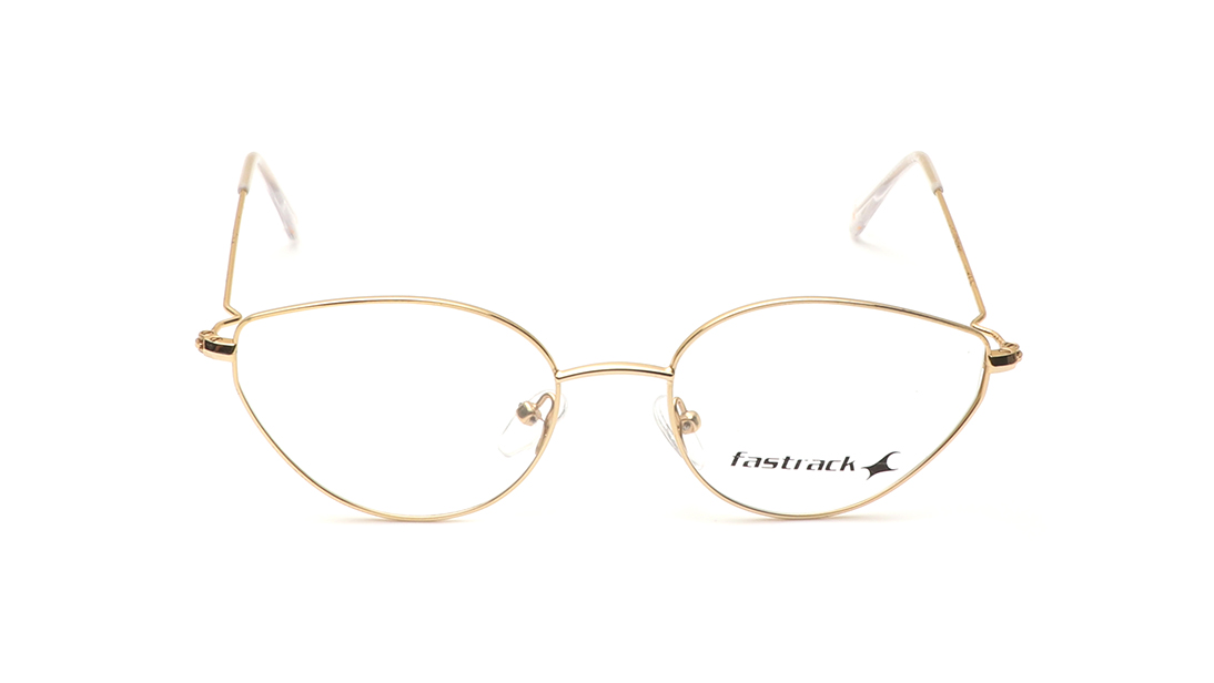 Image 1 of Gold Rimmed Women Eyeglasses (FT1272WFM2MGLV|52) from Fastrack Available at Titan Eye+