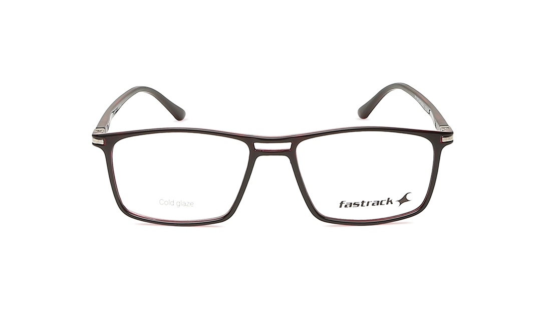Image 1 of Black Rectangle Eyeglasses for Men and Women from Fastrack Available at Titan Eye+