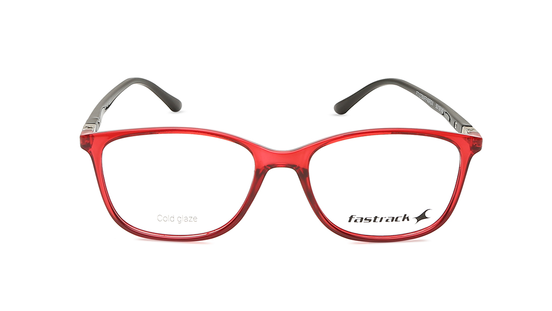 Image 3 of Red CatEye Women Eyeglasses (FT1278WFP4MRDV|50) from Fastrack Available at Titan Eye+