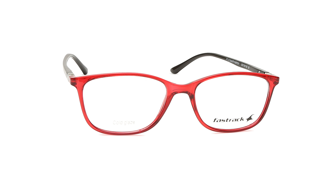 Image 4 of Red CatEye Women Eyeglasses (FT1278WFP4MRDV|50) from Fastrack Available at Titan Eye+