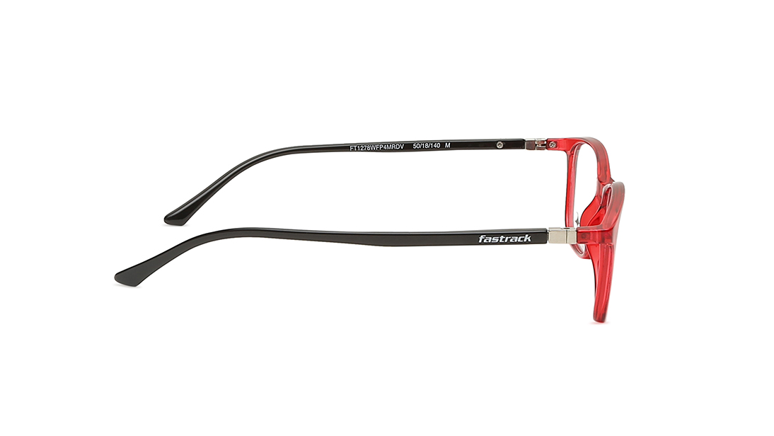 Image 5 of Red CatEye Women Eyeglasses (FT1278WFP4MRDV|50) from Fastrack Available at Titan Eye+