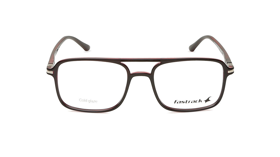 Image 1 of Maroon Navigator Eyeglasses for Men from Fastrack Available at Titan Eye+