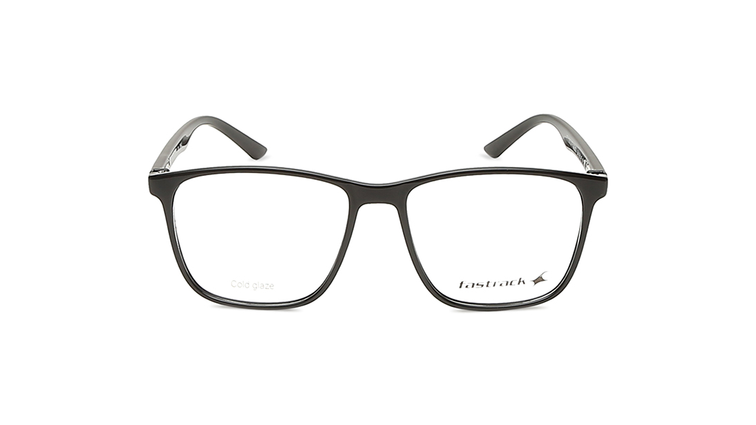 Image 1 of Black Square Unisex Eyeglasses (FT1280UFP4MBKV|54) from Fastrack Available at Titan Eye+
