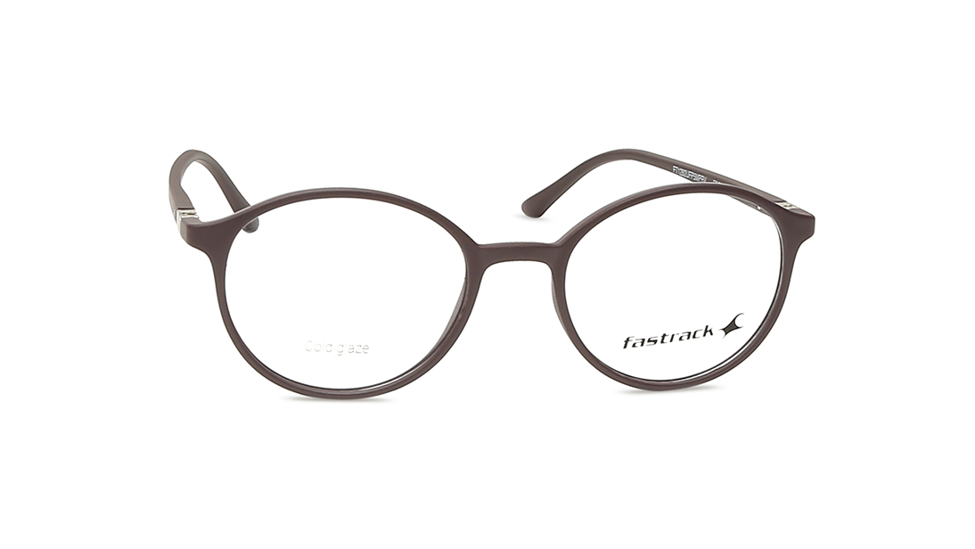 Purple Round Unisex Eyeglasses (FT1282UFP5MPRV|50)