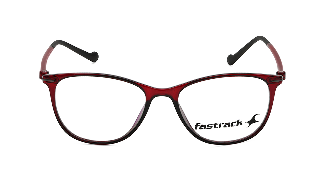 Image 1 of Red Square Women Eyeglasses ( FT1293WFP3MRDV|54) from Fastrack Available at Titan Eye+