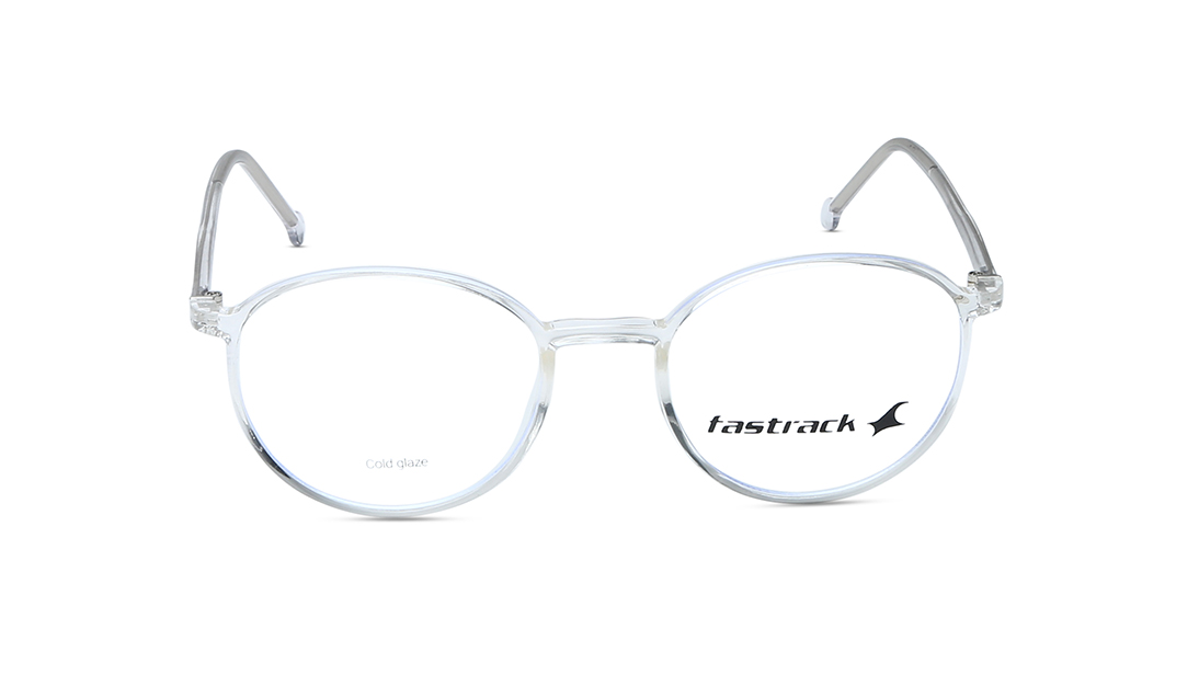 Image 1 of Transparent Round Unisex Eyeglasses ( FT1329UFP3MWHV|50) from Fastrack Available at Titan Eye+