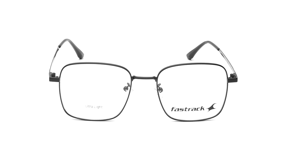 Image 1 of Black Square Unisex Eyeglasses ( FT1375UFM1MBKV|53) from Fastrack Available at Titan Eye+