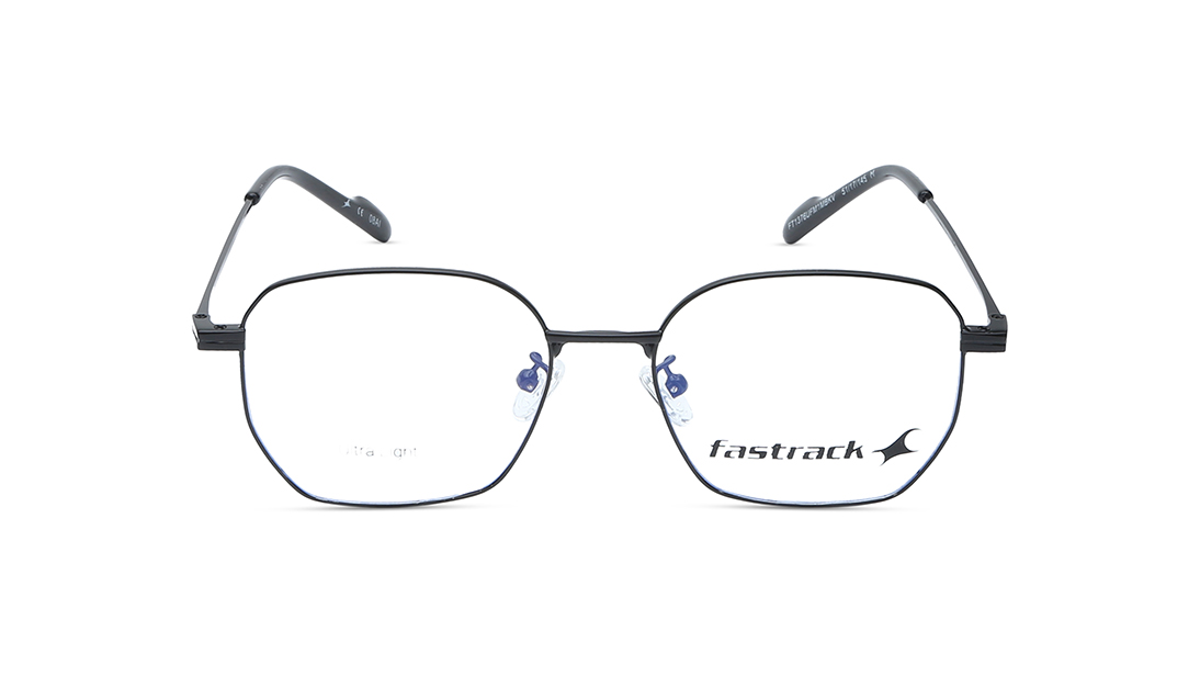 Image 1 of Black Square Unisex Eyeglasses ( FT1376UFM1MBKV|53) from Fastrack Available at Titan Eye+