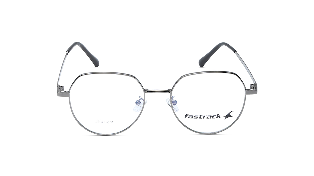 Image 1 of Grey Bugeye Unisex Eyeglasses ( FT1378UFM2MGNV|51) from Fastrack Available at Titan Eye+