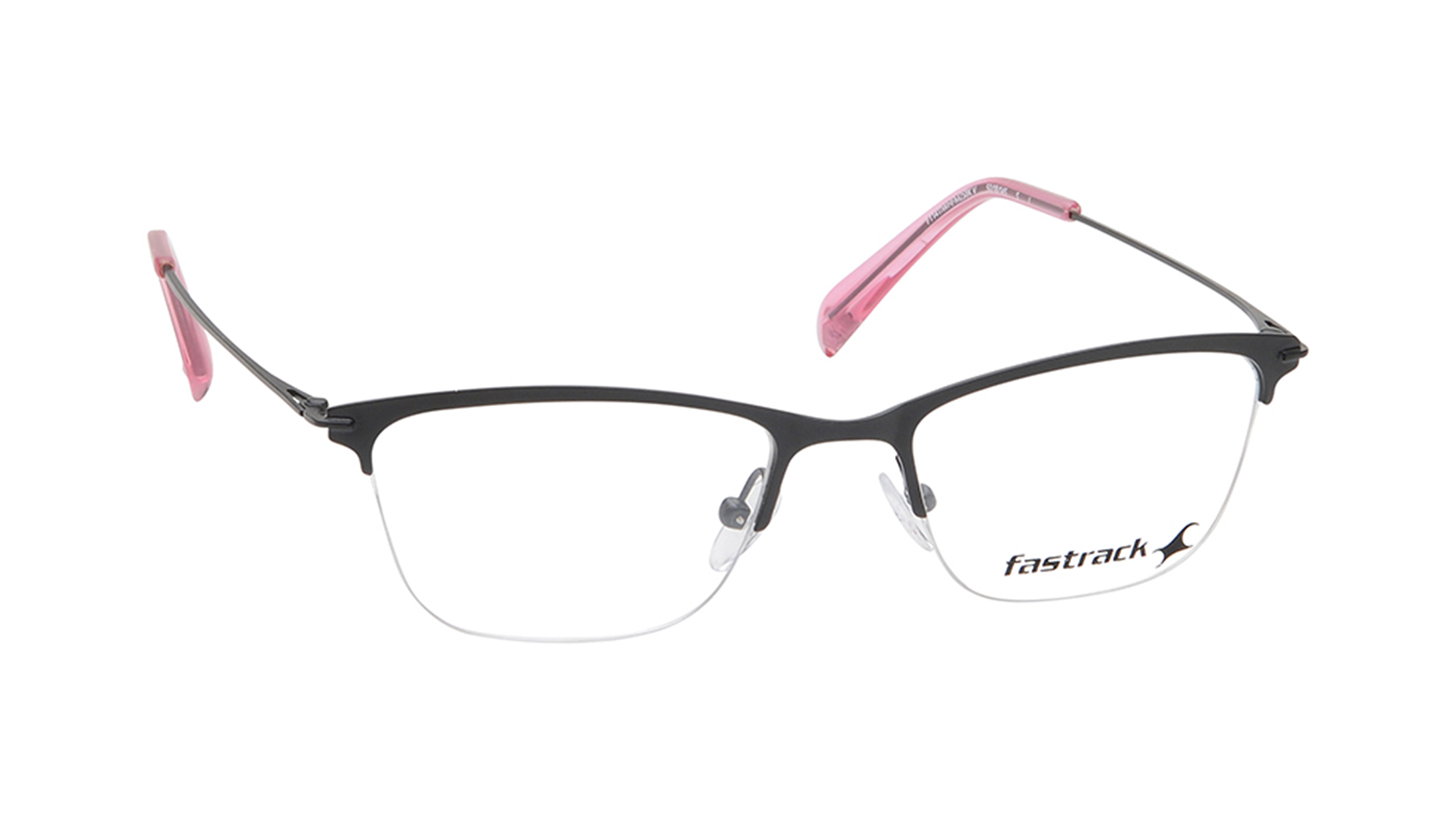 Black CatEye Semi-Rimmed Eyeglasses(FT1411WHFM2SBKV)