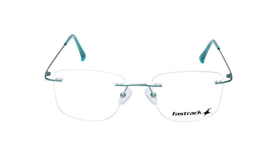 Image 1 of Wayfarer Rimless Men Eyeglasses(FT1438MRM1GRV|51) from Fastrack Available at Titan Eye+