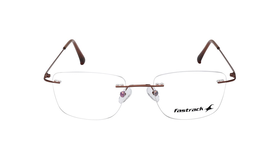 Image 1 of Wayfarer Rimless Men Eyeglasses(FT1438MRM2BRV|51) from Fastrack Available at Titan Eye+