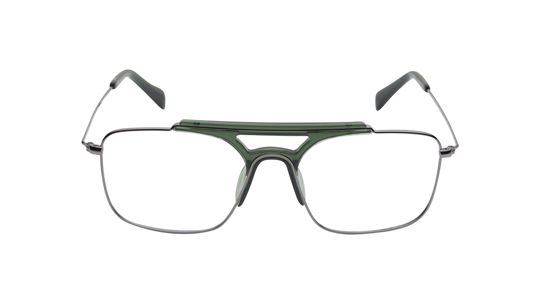 Image 1 of Grey Square Rimmed Eyeglasses (FT1446MFM2MGUV|53) from Fastrack Available at Titan Eye+
