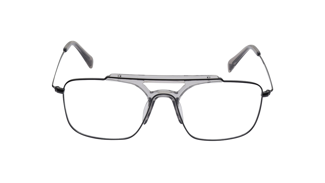 Image 1 of Black Square Rimmed Eyeglasses (FT1446MFM3MBKV|53) from Fastrack Available at Titan Eye+