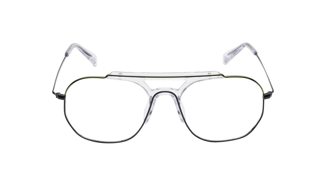 Image 1 of Black Square Rimmed Eyeglasses (FT1447MFM1MBKV|53) from Fastrack Available at Titan Eye+