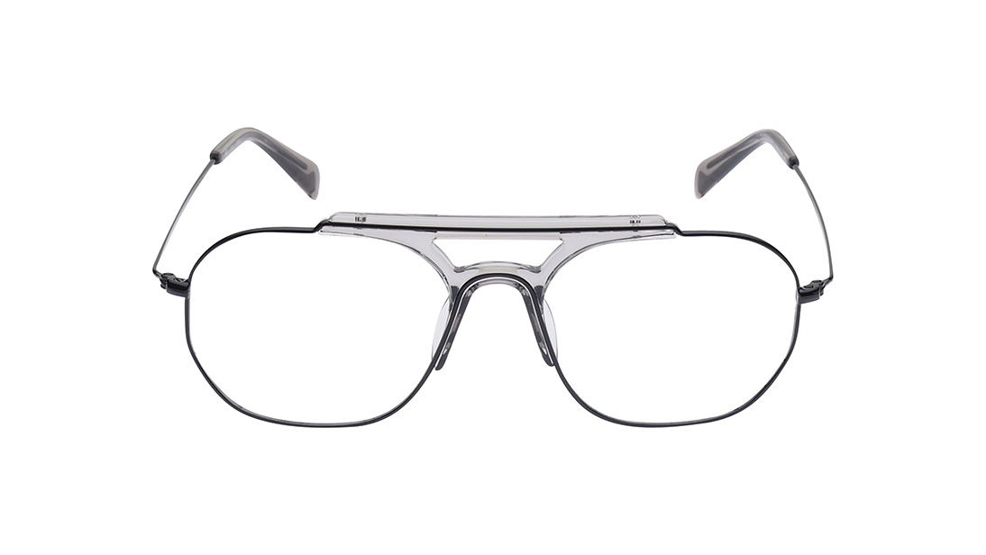 Image 1 of Black Square Rimmed Eyeglasses (FT1447MFM2MBKV|53) from Fastrack Available at Titan Eye+