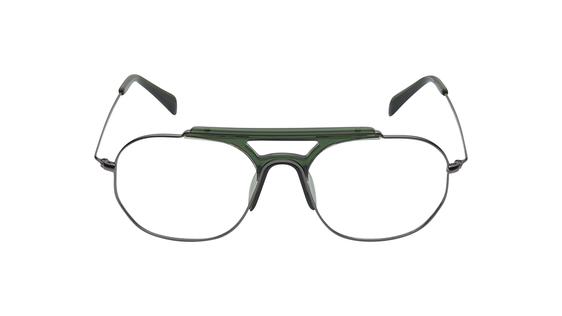 Image 1 of Black Square Rimmed Eyeglasses (FT1447MFM4MBKV|53) from Fastrack Available at Titan Eye+