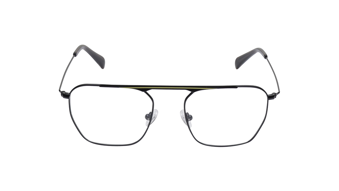 Image 1 of Black Square Rimmed Eyeglasses (FT1449MFM1SBKV|50) from Fastrack Available at Titan Eye+