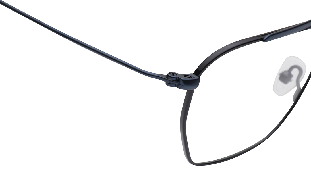Image 5 of Black Square Rimmed Eyeglasses (FT1449MFM2SBKV|50) from Fastrack Available at Titan Eye+