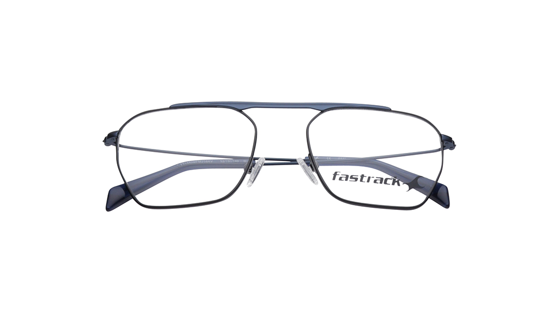 Image 6 of Black Square Rimmed Eyeglasses (FT1449MFM2SBKV|50) from Fastrack Available at Titan Eye+