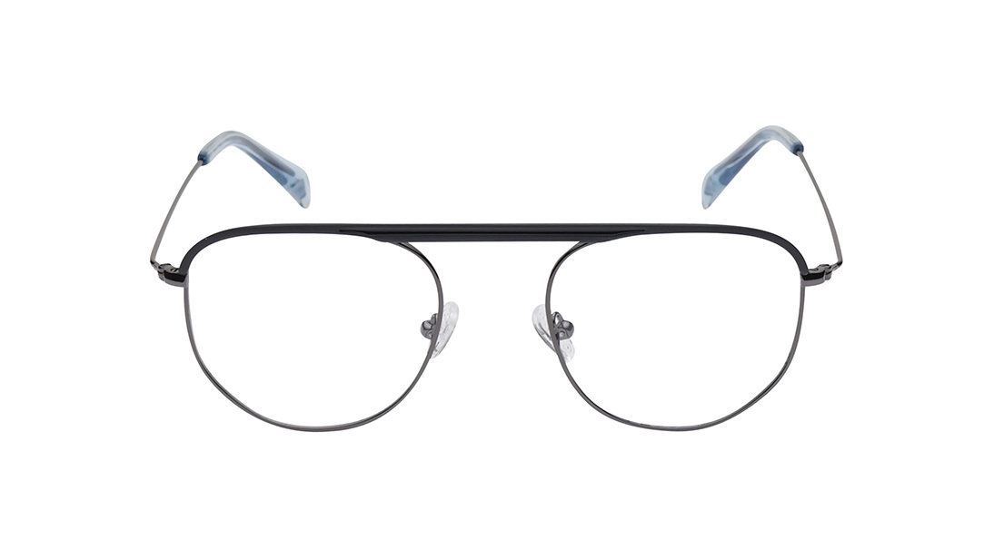Image 1 of Grey Square Rimmed Eyeglasses (FT1450UFM1SGUV|50) from Fastrack Available at Titan Eye+