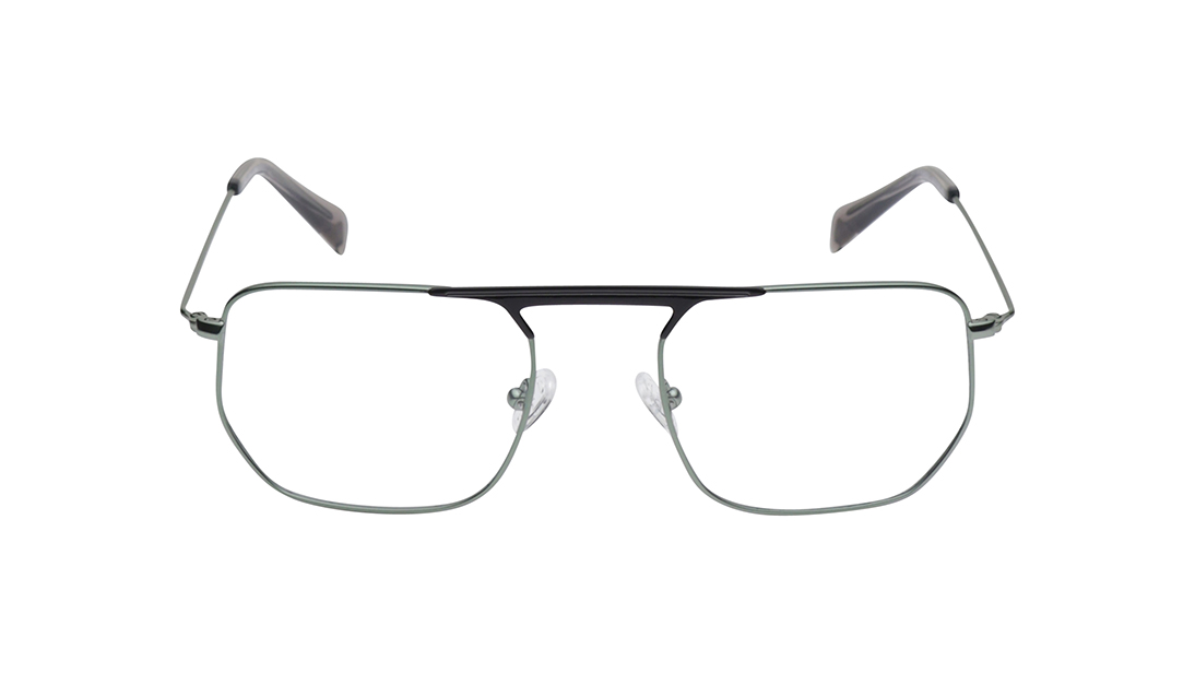 Image 1 of Green Square Rimmed Eyeglasses (FT1451MFM2MOLV|53) from Fastrack Available at Titan Eye+