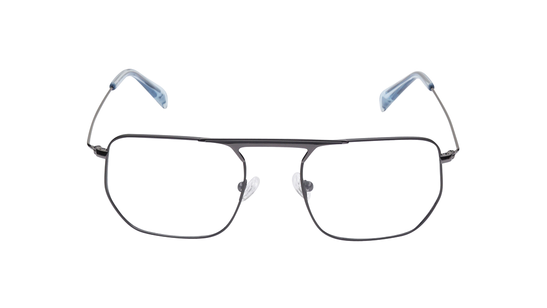 Image 1 of Blue Square Rimmed Eyeglasses (FT1451MFM3MBUV|53) from Fastrack Available at Titan Eye+