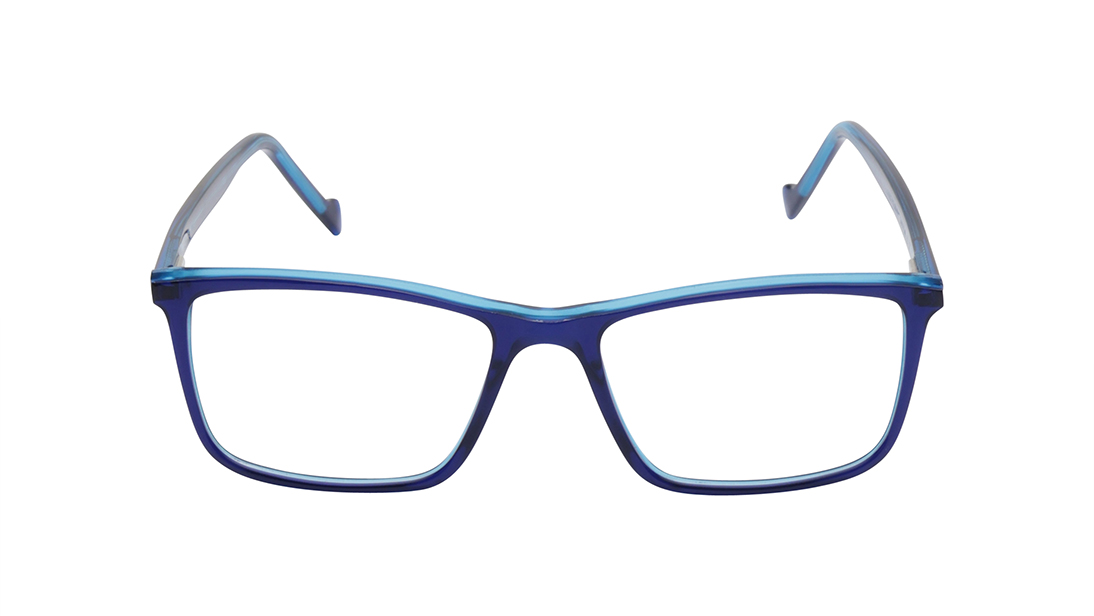 Image 1 of Blue Rectangle  Rimmed Eyeglasses (FT1466MFP1LBUV|55) from Fastrack Available at Titan Eye+