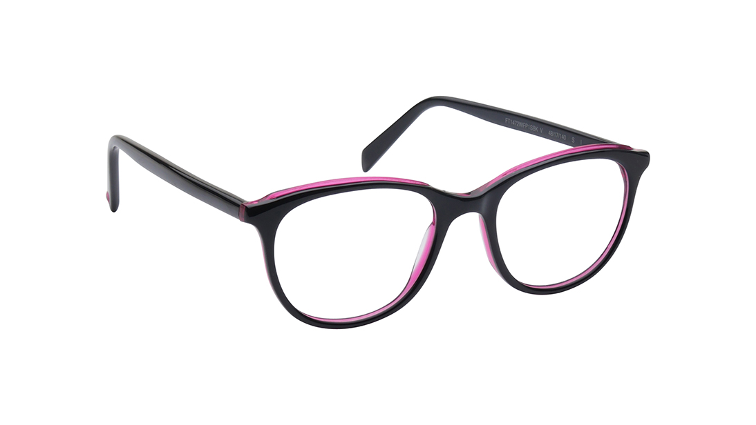 Black Round Rimmed Eyeglasses for Women