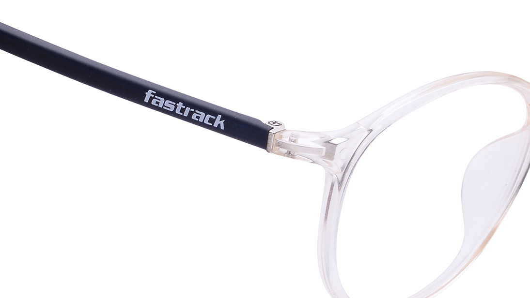 Image 6 of Transparent Round Rimmed Eyeglasses for Men and Women from Fastrack Available at Titan Eye+