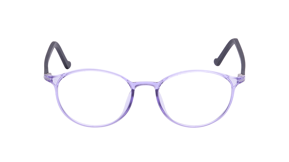 Image 1 of Purple Round Rimmed Eyeglasses for Men and Women from Fastrack Available at Titan Eye+